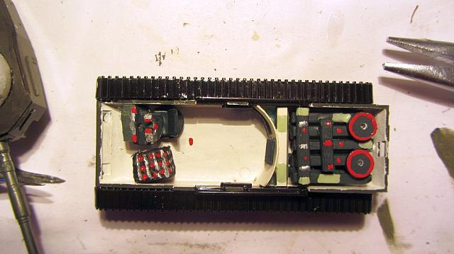 Inneneinrichtung vom Leopard 2 A0 1979
