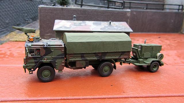 MAN 5t mil gl 4x4 Typ N 4510 mit Rüstsatz Elektrik und Anhänger Notstromaggregat Bundeswehr 1985