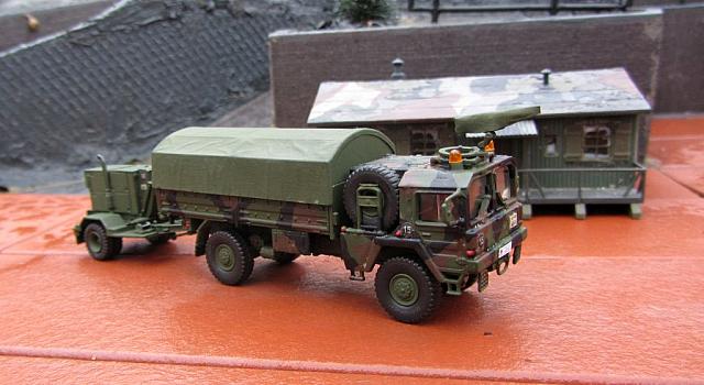 MAN 5t mil gl 4x4 Typ N 4510 mit Rüstsatz Elektrik und Anhänger Notstromaggregat Bundeswehr 1985