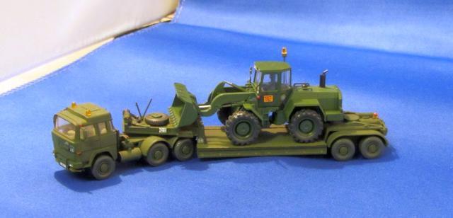 Magirus Deutz Tieflader 25t mit schwerem Frontlader