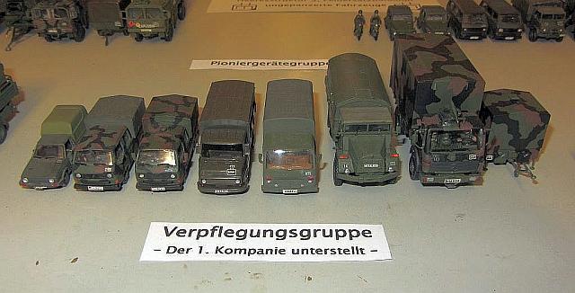 Verpflegungsgruppe vom Pi-Bataillon, 1. Kompanie