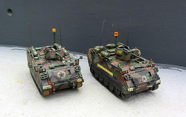 2x M113 A3 ACAV Schützenpanzer der US-Army von 1985