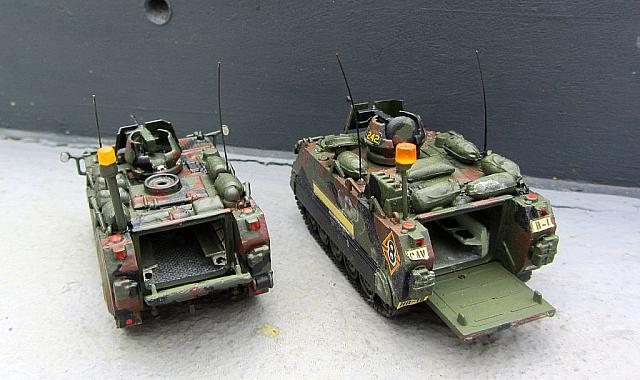 2x M113 A3 ACAV Schützenpanzer der US-Army von 1985