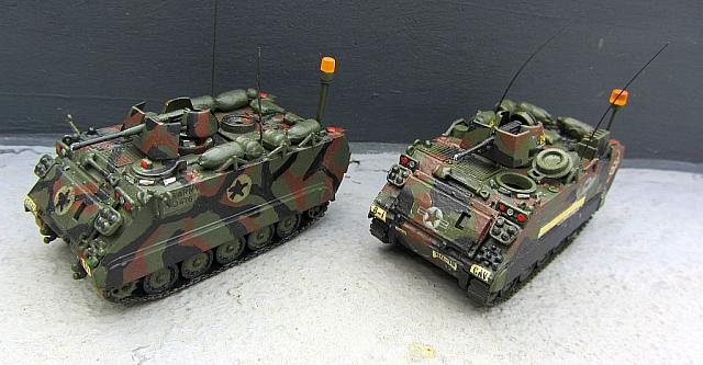 2x M113 A3 ACAV Schützenpanzer der US-Army von 1985
