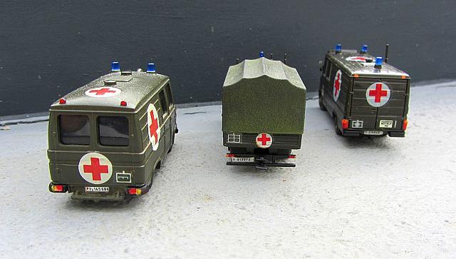 3x DB L 508 D/35, Sanitätsfahrzeuge der Bundeswehr 1976