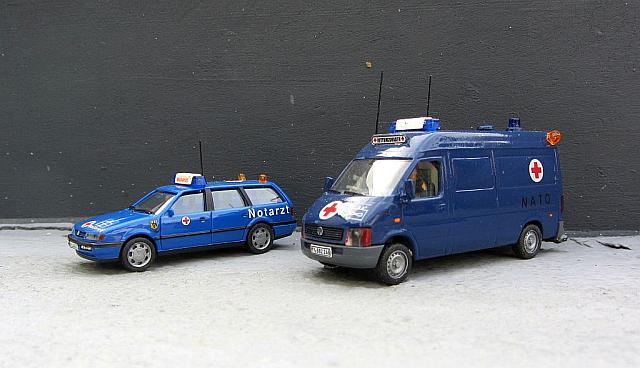 VW LT 31 TD mit VW Passat 4 Variant (NEF): Sanitätsfahrzeuge der Bundeswehr 2004