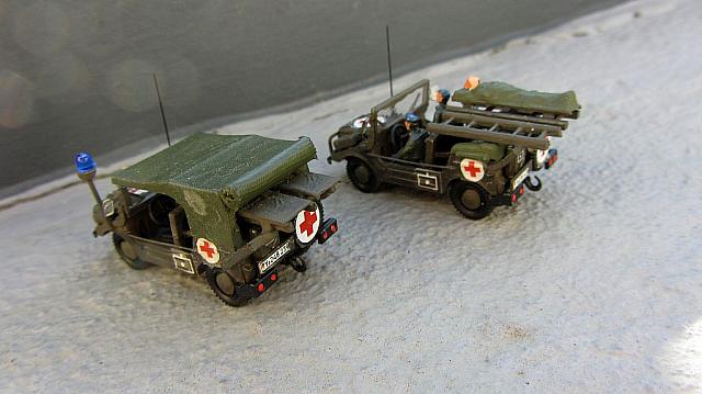 2x Autounion DKW F 91 / 4-900 Sanitätsfahrzeuge der Bundeswehr von 1956