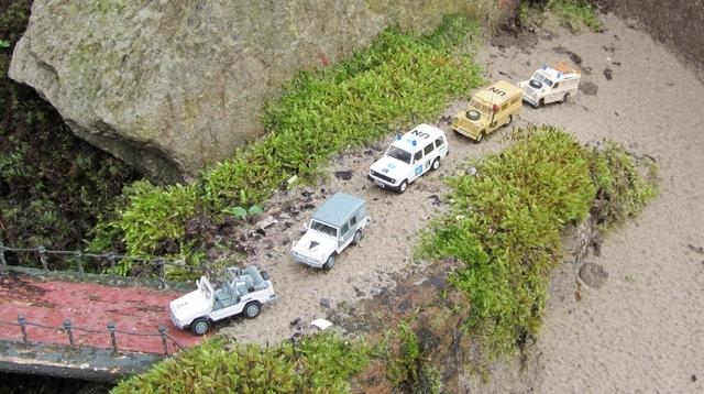 Eskorde von UN Fahrzeuge im Gelände Irgendwo in Rheinland-Pfalz von 1992
