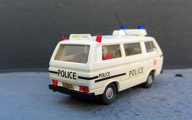 VW T3 Bus Einsatzfahrzeug der dänischen Polizei von 1980