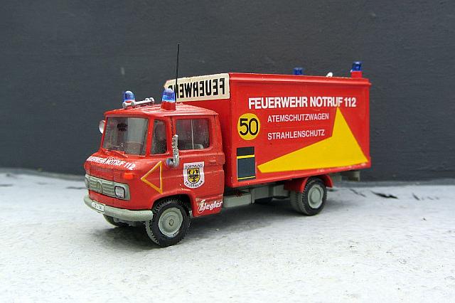 DB L 508 D/35 mit Kastenaufbau: Einsatzfahrzeug der Feuerwehr von 1982