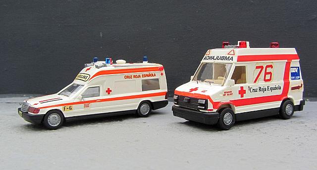 Rettungswagen in Spanien 1994 und 1990