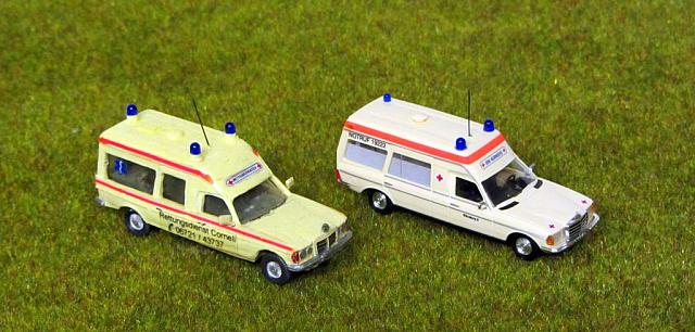 MB S123 240 TD Kombi mit Hochdach: Mehrzweckfahrzeug im Rettungsdienstvon 1980