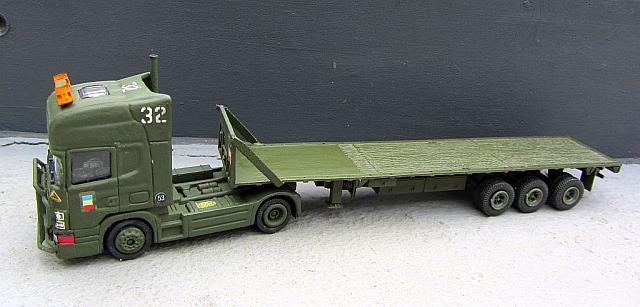 Zugmaschine SCANIA 143 H420 mit Sattelaufleger bis 50t Belgien und Nato 1995