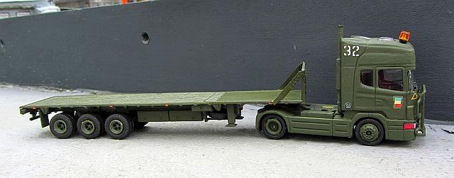 Zugmaschine SCANIA 143 H420 mit Sattelaufleger bis 50t Belgien und Nato 1995