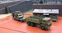 Iveco Magirus Typ 260-32 3-Seitenmuldenkipper mit Lastanhänger 15,5 t