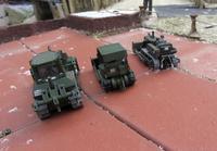 Pionierfahrzeuge der Bundeswehr 3x Planierraupe 1985