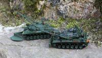 li. Bergepanzer T728 E1, re. Bergepanzer M728 A1 USA 1962 - 1990