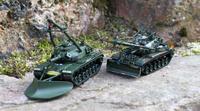 li. Bergepanzer T728 E1, re. Bergepanzer M728 A1 USA 1962 - 1990