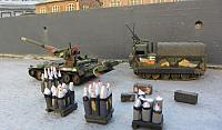 Feldhaubitze M110 A1 und Munitionstransporter M548