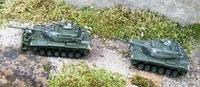 1x M60 A3 mit 105mm Bordkanone und mit Räumschaufel M9 US-Army von 1980 und 1x M60 A3 mit 105mm Bordkanone US-Army von 1978