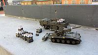 Begleitfahrzeug Faun L 912-21 MUN und Feldhaubitze M110, Bundeswehr 1964