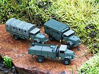 2x LKW MB LG 315/46 5t und 1x LKW MAN 630 L 2 AE 6t Bundeswehr von 1960