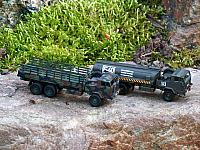 2x LKW 10t glw (6x6) Faun L 908/54 VA Bundeswehr von 1960 und LKW 10t glw (6x6) Faun L 908/54 VA Prototyp Tankwagen Bundeswehr 1971