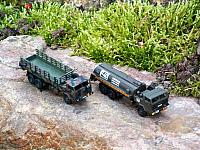 2x LKW 10t glw (6x6) Faun L 908/54 VA Bundeswehr von 1960 und LKW 10t glw (6x6) Faun L 908/54 VA Prototyp Tankwagen Bundeswehr 1971