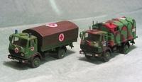 2x DB 1017 A Sanitätsfahrzeuge der Bundeswehr von 1977 und 1995