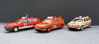 2x VW Passat 3 und Opel Omega C Kombi Notarzteinsatzfahrzeuge der Bundeswehr in den 90er Jahren