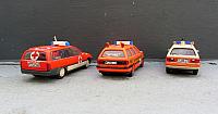 2x VW Passat 3 und Opel Omega C Kombi Notarzteinsatzfahrzeuge der Bundeswehr in den 90er Jahren