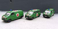 3x VW T4 D, Sanitätsfahrzeuge der Bundeswehr 2001