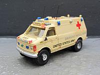 Chevrolet Chevy Van G20 4x4: Rettungswagen mit Hochdach der US-Army 1990