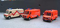 2x MB Typ 609 D L, 1x MB Typ 609 D Notarztwagensysteme von 1995