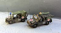 2x Autounion DKW F 91 / 4-900 Sanitätsfahrzeuge der Bundeswehr von 1956