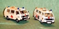 2x VW T3 Sanitätsfahrzeuge der Bundeswehr im UN Mandat ab 1990
