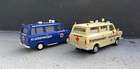 Ford Transit MK 1 von 1969 und Ford Transit Diesel A-Serie von 1971: Krankenwagen