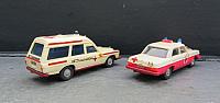 2x MB 220 DRK Einsatzfahrzeuge 1968