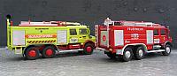 2x MB Unimog 2450 L (6x6) Angriffsfahrzeug der Feuerwehr von 1990