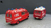 2x MB 307 D Rettungswagen der Feuerwehr in München 1978
