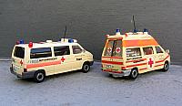 2x VW T4 lang DRK-Mehrzwecksanitätsfahrzeug von 1990