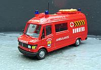 MB 307 D Rettungswagen in Spanien 1990