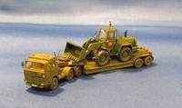 Magirus Deutz Tieflader 25t mit schwerem Frontlader